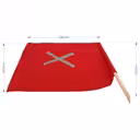 Flag woodend red dimensions