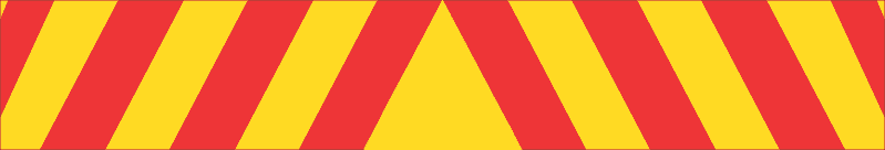 Truck Chevron 200x1200mm Decal