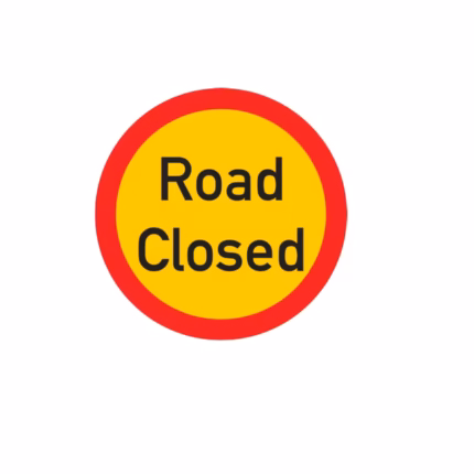 TR Circle 600mm Road Closed