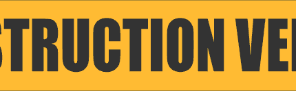 Construction Vehicle Decal  Reflective