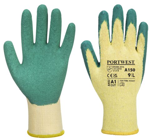 GRIP GLOVE GREEN & YELLOW